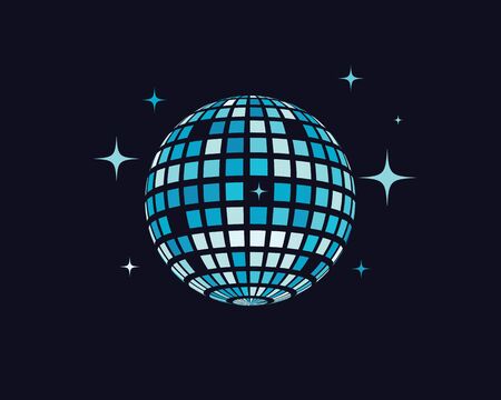 Disco ball vector icon illustration design templateのイラスト素材