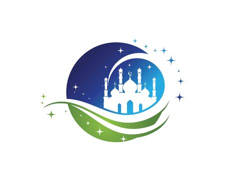 Moslem icon vector Illustration design templateのイラスト素材
