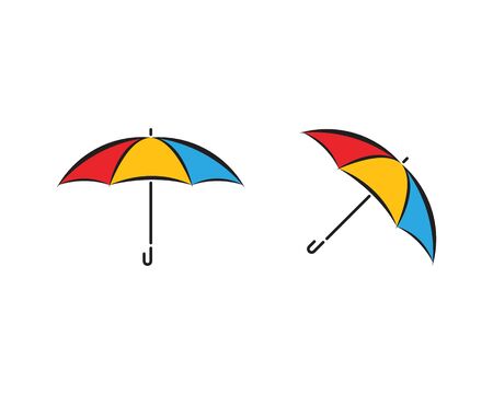 Umbrella icon vector design templateのイラスト素材