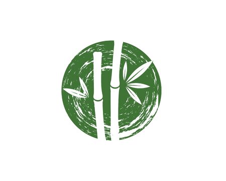 Bamboo vector icon illustration design templateのイラスト素材