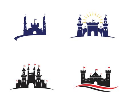 Castle vector illustration icon Template designのイラスト素材