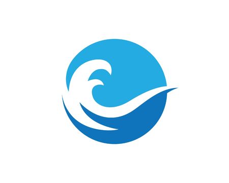 Water wave icon vector illustration design logoのイラスト素材