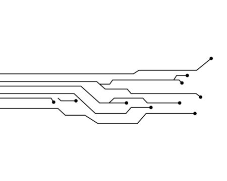 Circuit Logo Template vector illustration icon designのイラスト素材