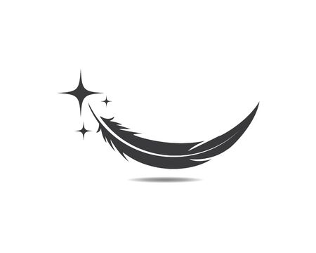 Feather pen icon template Vector illustrationのイラスト素材