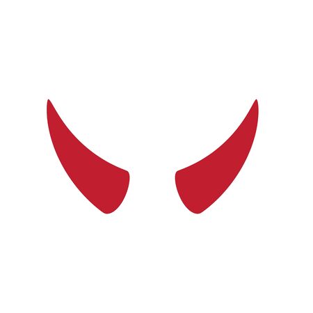 Devil horn Vector icon design illustration Template
