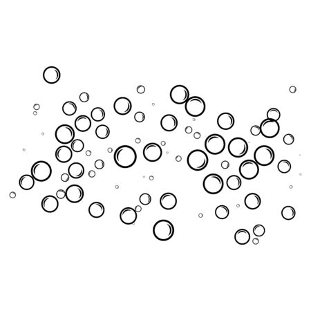 Bubble water vector illustration design template