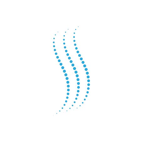 halftone circle dots vector illustration designのイラスト素材