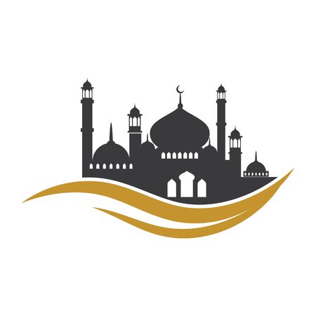 Moslem icon vector Illustration design templateのイラスト素材