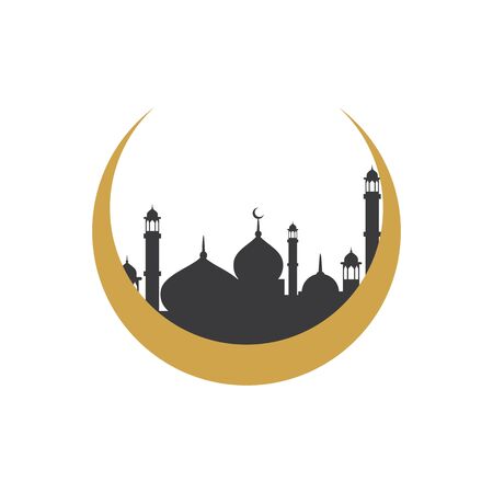 Moslem icon vector Illustration design templateのイラスト素材