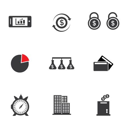 Business Finance template vector icon designのイラスト素材