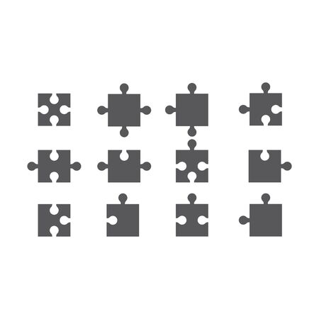 Puzzle Vector Illustration design templateのイラスト素材