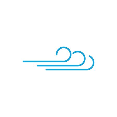 Wind vector icon design illustration templateのイラスト素材