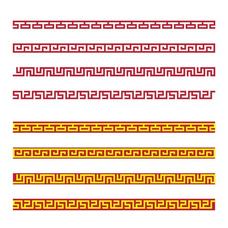 Chinese border Vector illustration design templateのイラスト素材