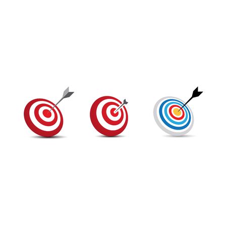 Target Vector icon illustration design templateのイラスト素材