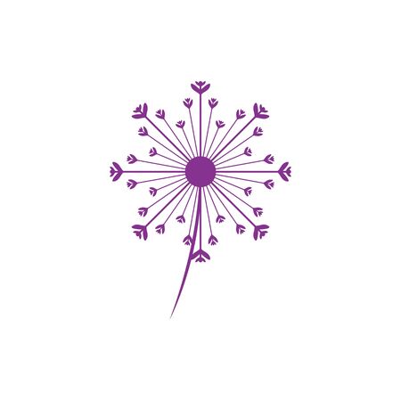 Dandelion vector icon design templateのイラスト素材