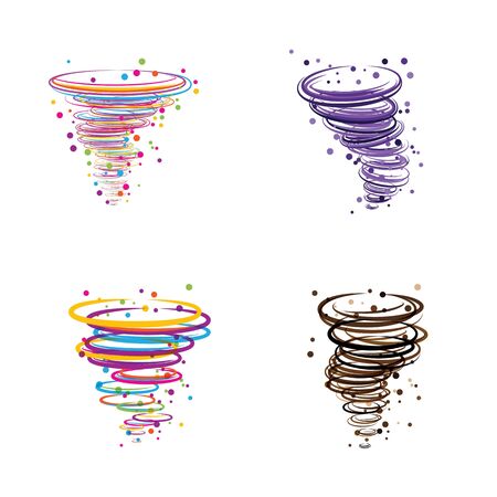 Tornado logo symbol vector illustration designのイラスト素材