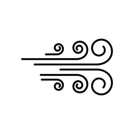 Wind vector icon design illustration templateのイラスト素材