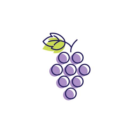 Grapes logo template vector icon illustration designのイラスト素材