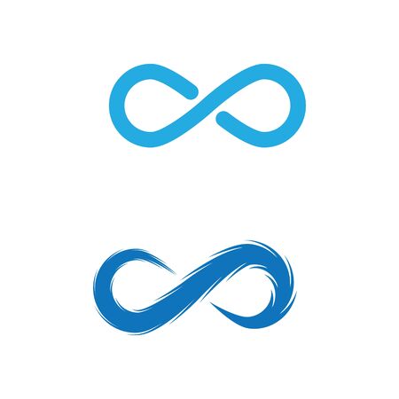 Infinity Design Vector icon illustration Logo template designのイラスト素材