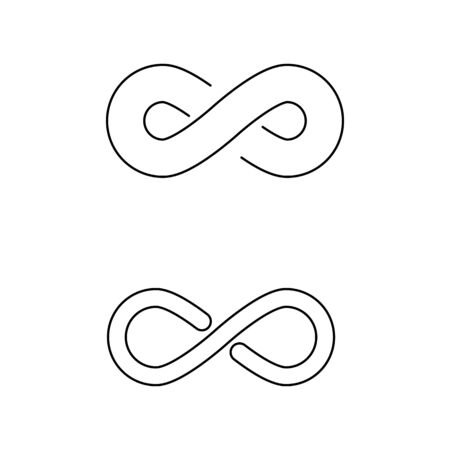 Infinity Design Vector icon illustration Logo template designのイラスト素材