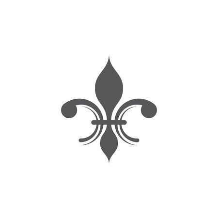 Fleur de lis vector icon design templateのイラスト素材