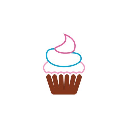 Cake sign icon vector illustration design templateのイラスト素材