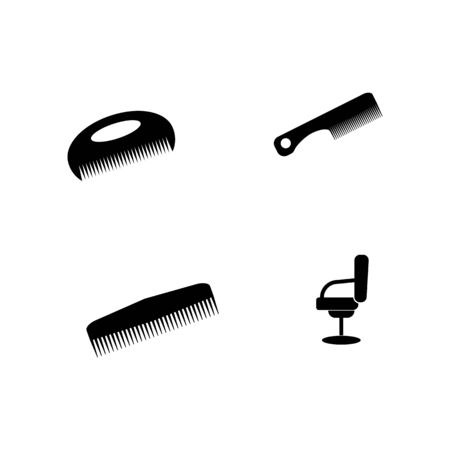 barber shop icon Vector Illustration design Logo templateのイラスト素材