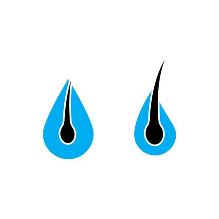 hair icon Vector Illustration design Logo templateのイラスト素材