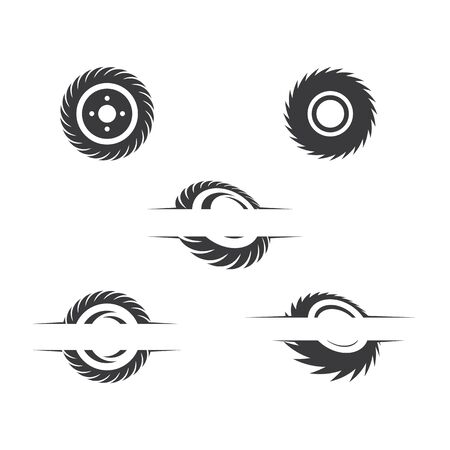 Industrial saw vector illustration icon design templateのイラスト素材