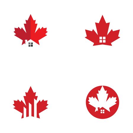 Maple leaf vector illustration design templateのイラスト素材