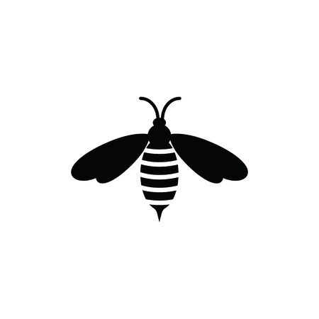 Bee icon Vector Illustration design Logo templateのイラスト素材