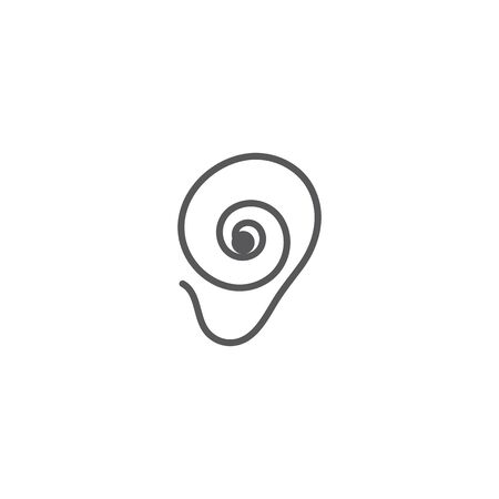 Hearing Vector Illustration design Logo templateのイラスト素材