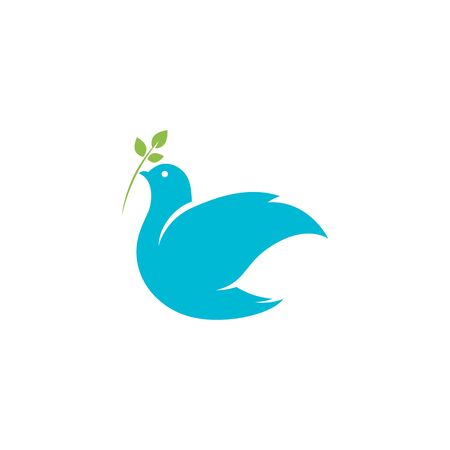 Bird wing Dove Logo Template vector illustrationのイラスト素材