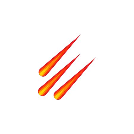 Comet vector icon illustration design template