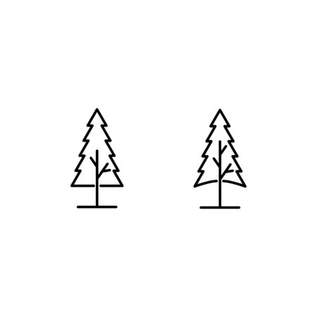 Tree line icon Vector Illustration design templateのイラスト素材