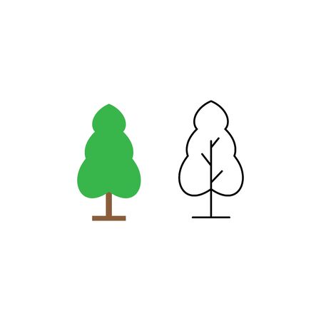 Christmas tree icon Vector Illustration design templateのイラスト素材