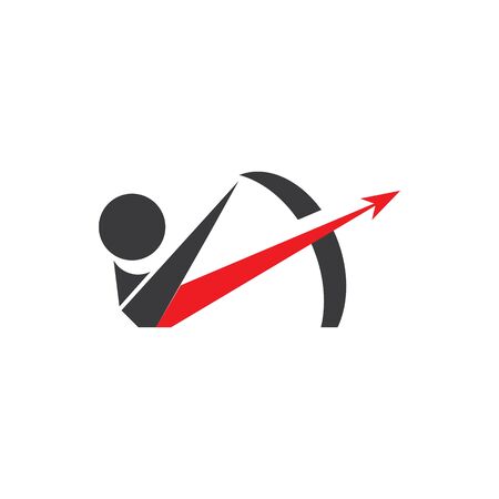 Archer icon Vector Illustration design Logo templateのイラスト素材