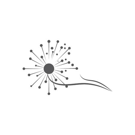 Dandelion icon Vector Illustration design Logo templateのイラスト素材