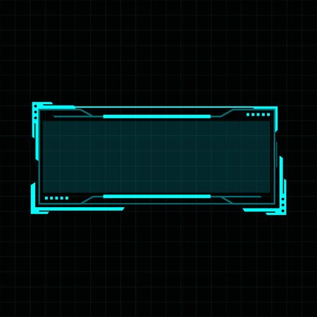 Futuristic user interface illustration design templateのイラスト素材