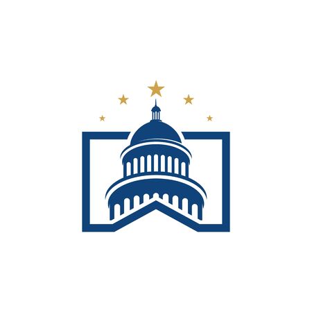 Capitol vector icon illustration design templateのイラスト素材