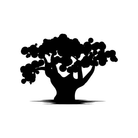 Oak Tree icon Vector Illustration design Logo templateのイラスト素材