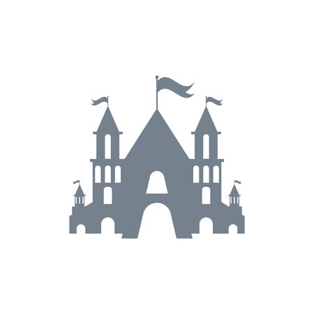 Castle icon Vector Illustration design Logo templateのイラスト素材