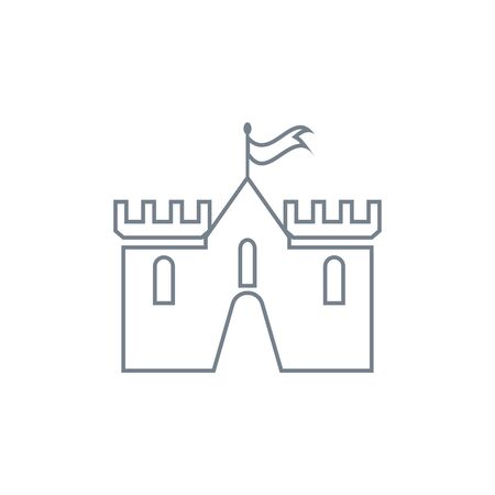 Castle icon Vector Illustration design Logo templateのイラスト素材