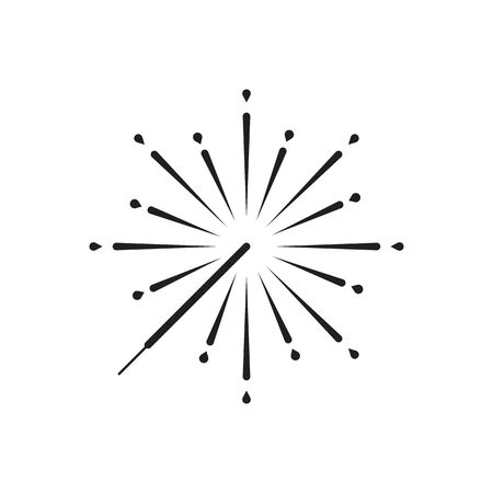 Firework vector icon illustration design templateのイラスト素材