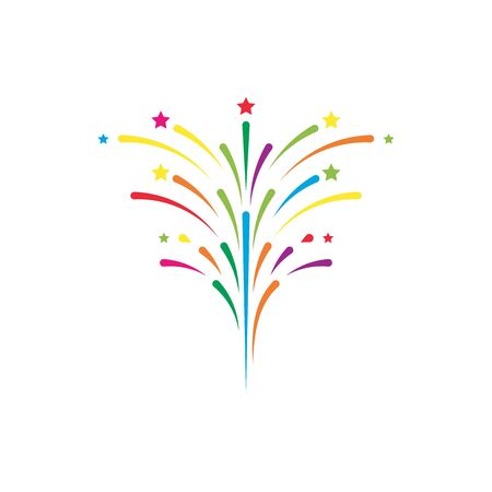 Firework vector icon illustration design templateのイラスト素材