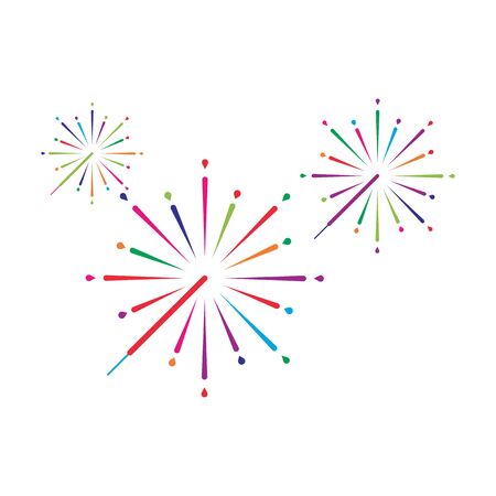 Firework vector icon illustration design templateのイラスト素材