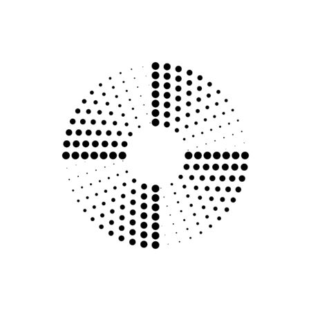 Half Tone icon Vector Illustration design Logo templateのイラスト素材