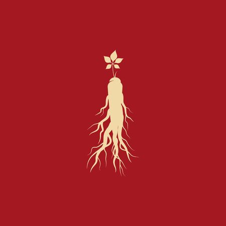 Ginseng vector icon illustration design templateのイラスト素材