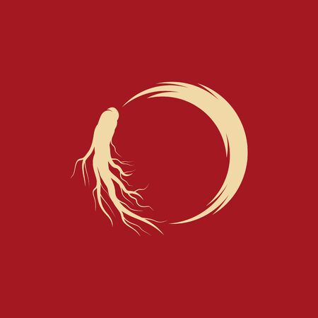 Ginseng vector icon illustration design templateのイラスト素材