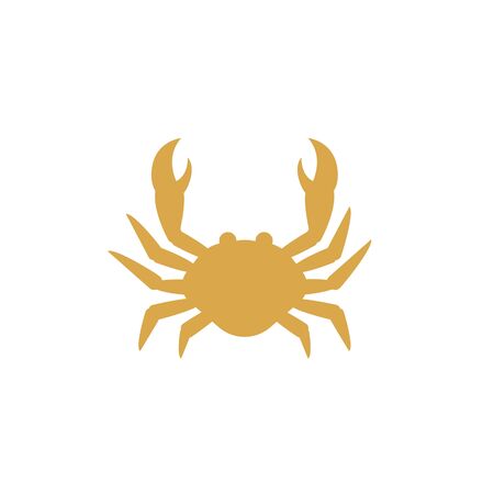 Crab vector icon illustration design templateのイラスト素材